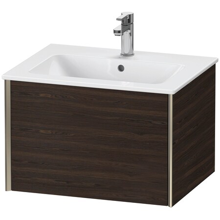 Duravit Xviu Wall-Mounted Vanity Unit Brushed Walnut XV40250B169